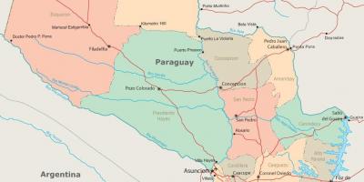 Paraguay asuncion haritası
