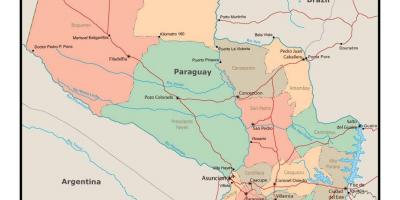 Paraguay haritası 
