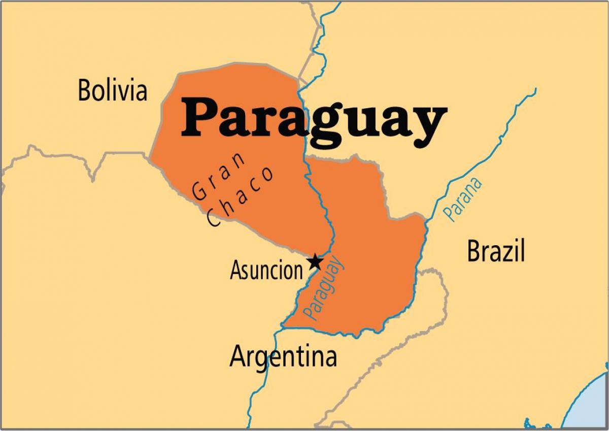 Paraguay haritası başkenti 