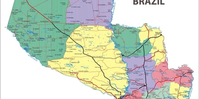 Haritası Paraguay